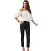 JADEA Leggings Donna Pantaloni Viscosa Elasticizzata Leggeri Estivi 4634 (IT, Testo, S, Regular, Regular, Multicolore)