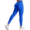 MISSMAO Leggings Sportivi da Donna Lunghi Pantaloni Yoga Fitness Slim Fit Pantaloni Opachi Pantaloni Senza Cuciture Push Up Esercizio Fitness Jogging,Blu,S