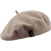 Borsalino, Berretto Basco Donna, 100% Lana, Patrizia Beret, Made in Italy (Beige), Taglia unica