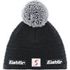 Eisbär Berretto con Pompon Jamie Skipool Donna/Uomo - Made in The EU Beanie Lana Lavorato a Maglia Invernale Fodera, Fodera Autunno/Inverno Inverno - Taglia Unica Nero-Grigio