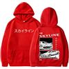 Honghuang Initial D Anime AE86 Felpe con Cappuccio Unisex R34 Skyline GTR JDM Casual Loose Pullover Clothes