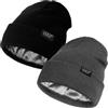 Lvaiz Hats Confezione da 2 Berretti Foderati in Raso, per Uomo e Donna, Invernali, Caldi, Lavorati a Maglia, Foderati in Seta, Morbidi, Nero + Grigio Scuro., Taglia Unica