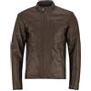 Vance The Leather Company Vance Giacca in vera pelle da uomo in 100% pelle di agnello (nero) o pelle bovina (marrone), marrone moka, L