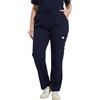 JONATHAN UNIFORM Pantaloni Sanitari Donna Pantaloni Medici con Elastico in Vita 6 Tasche, Pantaloni da Lavoro Donna Pantaloni Infermiere Dentista OSS Sala Operatoria (Blu Navy, L)