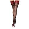 Selente Lovely Legs Autoreggenti antiscivolo con bordo a righe, prodotte nell'UE