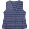 Masrin - Gilet trapuntato da donna, leggero, per la mezza stagione, senza maniche, con scollo a V, imbottito in piuma, tinta unita, per autunno e inverno, basic, in taglie forti, gilet da corsa, gilet