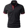 VMSUCIJ Polo Elegante Uomo Manica Corta in Cotone Camicia con Tasca Sportiva Slim T-Shirt