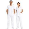 B-well MORELLI Divisa Sanitaria Donna e Uomo di 100% Cotone|Uniforme Sanitaria Donna e Uomo Unisex Set con Casacca e Pantalone