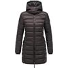 Marikoo Giacca trapuntata mezza stagione da donna Abendsternchen | cappotto lungo e caldo con cappuccio staccabile