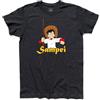 3styler T-Shirt Uomo Sampei Il Pescatore Pesci Fisherman Fish - Cartoons Anni 70 Shirt - Linea Classic - 100% Cotone 185 gr/mq (L, Nero)