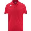 Kappa - Polo, Uomo, Rosso, Cotone, Palestra. Kappa4Training Barli, Taglia: M