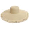 WUODHTW Cappello panama da donna a tesa larga in paglia cappello da spiaggia cappello estivo a tesa larga in paglia arrotolabile cappello da pescatore UPF 50, Beige 1., Taglia unica