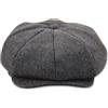 LumiSyne Vintage Berretto Piatto Coppola Uomo Donna 8 Pannelli Cappello Baker Boy Tweed a Spina di Pesce Misto Lana Regolabile Baschi Scozzesi Berretto Gatsby Newsboy cap Cappellino Autunno Invernale