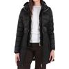 Yes Zee Giacca da Donna Lunga Trapuntata con Cappuccio Nera Taglia M Codice O003-M800-0801