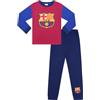 FCB FC Barcelona Pigiama lungo da bambino, motivo: calcio