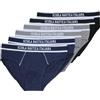 SCUOLA NAUTICA ITALIANA Slip Uomo SNI871-6pezzi (IT, Testo, XXL, Regular, Regular, Blu,Nero,Grigio)