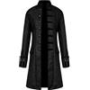 Generisch Trench lungo uomo gotico medievale vittoriana giacca a vento vintage larp abbigliamento steampunk cortile uniforme vichingo pirati cappotto invernale Halloween costumi cosplay