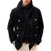 Duohropke - Cappotto Uomo, Trenchcoat, Cappotto Invernale Classico, Cappotto Corto, Giacca, Colletto Rialzato, Colletto Invernale, Cappotto Di Lana, Business, Cappotto Lungo, Windbreaker Elegante