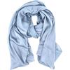 CARACCIOLO Foulard di Seta Lussuosa. Sciarpa in pura seta, adatta anche come stola o pareo. Disponibile in tanti colori. La confezione di pregio la rende ideale per un regalo. (ARGENTO)