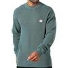 Calvin Klein Jeans Pullover Verde Punta Uomo Waffle