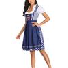 Generico Dirndl Donna Abito per Oktoberfest Costumi di Carnevale Vestito Tradizionale per Feste e Eventi Dirndl Costume German Speciali Tradizionale da Donna Costume da Oktoberfest