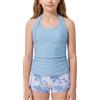 Happy Cherry Costume da Bagno 2 Pezzi Ragazza Adolescente Tankini con Bretelle Regolabili e Shorty Motivo Stampato Completo Spiaggia Piscina 7-16 Anni