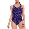 Veranobreeze Veranobreze Women's Athletic Print One Piece Costumi da Bagno di Allenamento Racerback Competitivo Costume da Bagno per Le Donne (Geometric Blue, EU44)