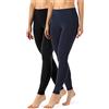 Merry Style 2Pack Leggings Lunghi Donna in Viscosa MS10-143 | con Elastan Ampia Pantaloni Donna Banda Elastica Leggins per Casa Palestra Tempo Libero