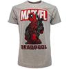 Sabor srl T-Shirt Deadpool Originale Grigia Prodotto Ufficiale Marvel Maglia Maglietta Unisex