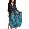 YouKD - Abito lungo da donna estivo, stile bohémien, maxi, per la spiaggia, copricostume da bikini, vestito da casa, taglia unica, Etichettalia unica