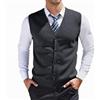 Duohropke Gilet Uomo Smanicato Maglione da Uomo in Maglia Spessa con Bottoni Scollo a V Gilet da Lavoro Maglione da Uomo in Maglia per Autunno Inverno Vestito da Cardigan Pullover in Maglia Vestito