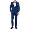VEQUÈ Smoking Uomo Linea Sartoriale Abito Elegante Completo Giacca Pantalone Cerimonia Matrimonio