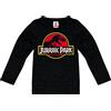 Logoshirt®️ Jurassic Park I T-Rex I Logo I Maglietta I T-Shirt Stampate I Cotone I Bambini I Ragazzo I Manica Lunga I Design Originale su Licenza