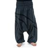 FANTAZIA Pantaloni harem larghi elastici da uomo, taglie forti, taglia unica, colore: nero, grigio, taglia unica