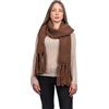 DALLE PIANE CASHMERE Sciarpa Donna Misto Alpaca - Moka