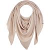 Enter the Complex® Sciarpa da donna, sciarpa triangolare, 100% lana merino, beige., 240 x 100 cm