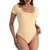 SHEKINI Body Donna Elegante Maniche Corte Contenitivo Modellante Intimo Shapewear Bodysuit Perizoma Maglie Estive Abbigliamento