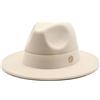 SaoBiiu Cappello Fedora da donna, invernale, elegante, formale, per matrimoni, chiesa, panama, feste, jazz, Beige, 6 7/8 / 7 1/8