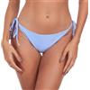 RELLECIGA Donna Slip Swimwear Classico Bikini con Fondo a Laccetti Bottom Chambray Blu XL