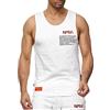 Red Bridge, M1835, Canotta da uomo con logo NASA USA, senza maniche, in cotone, bianco, XXL