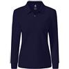 MoFiz Polo Donna Manica Lunga Poloshirt Lavoro Camicia Sportiva Golf Top con Cerniera