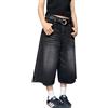 FYHTC Pantaloncini da Uomo Corti Baggy Jeans Jorts Y2K Baggy Ragazzi Hip Hop Skater Pantaloni Jeans Bermuda Jeans Pantaloncini Baggy Casual Loose Fit Hip Hop Skateboard Denim Shorts Y2K