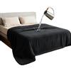 BUERPINKING Coperta impermeabile, coperta d'amore per coppie, innamorati, adulti e bambini, tappetino riutilizzabile, coperta da viaggio per letto divano seggiolino auto, Nero , 150*200cm