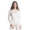 Jasmine Silk Pura Seta Maglia termica a maniche lunghe, strato base (Avorio)