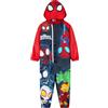 Get Trend Tuta Antipioggia Bambino con Cappuccio, Calda Fodera in Pile, Tuta Impermeabile Completo Regalo Ragazzo