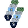 LOREZA ® 10 Slip Bambino in Cotone Ragazzi Mutandine (128-134 (8-9 Anni), Modello 6-10 Pezzi