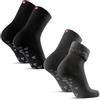 DANISH ENDURANCE Calzini Termici Antiscivolo 2 Paia Multicolore (1x Grigio, 1x Nero) 39-42