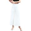 Putaowor Pantaloni da Donna in Chiffon con Gamba Dritta a Palazzo in Vita Elastica Cravatta