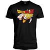 Dragonball Z - Saiyan Attack - T Shirt Uomo. Maglia Ufficiale in Cotone. Maglietta Anime Goku vestibilità Regular per Uomo e Donna XXL