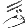 SAUCER Kit di ricambio per naselli e gommini per occhiali da sole Oakley Eye Jacket Redux OO9438, grigio